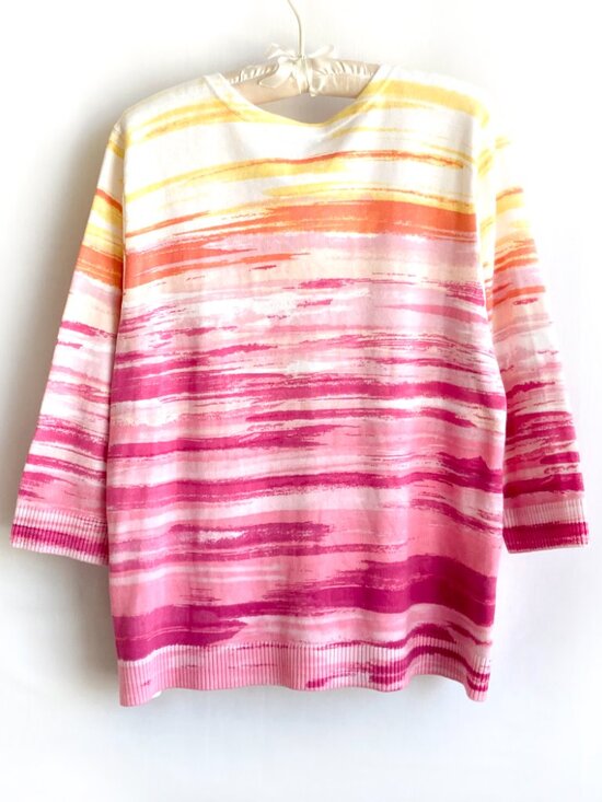 Cotton Cardigan NWT CJ Banks Colorful - Picture 2 of 7